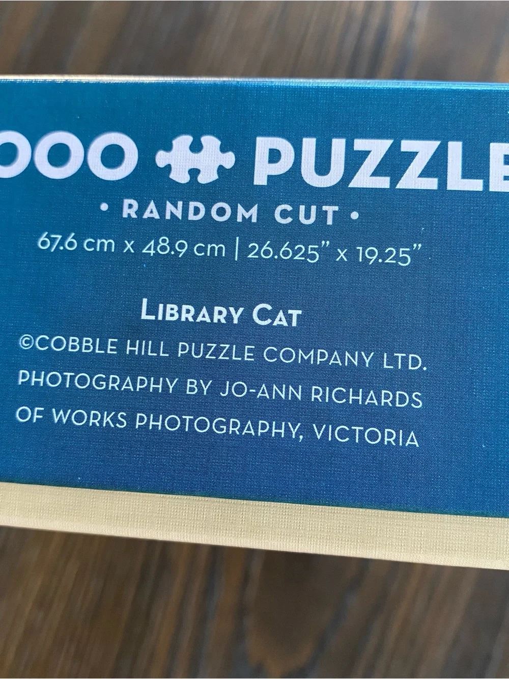 Cobble Hill 1000 Ct Library Cat Puzzle with Poster